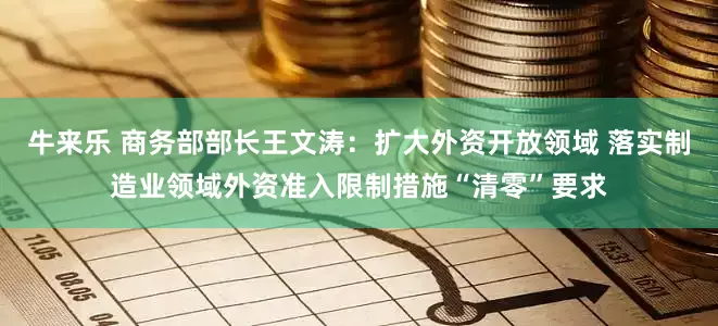牛来乐 商务部部长王文涛：扩大外资开放领域 落实制造业领域外资准入限制措施“清零”要求
